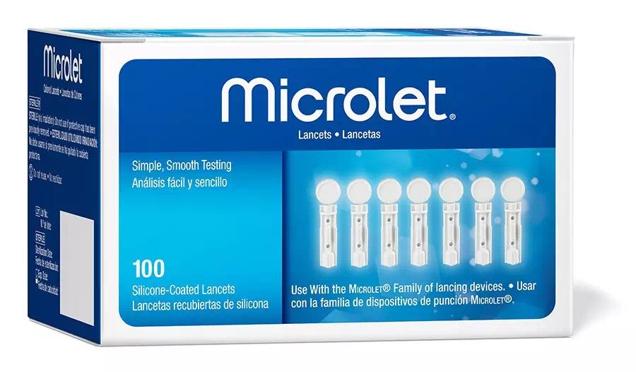 MICROLET LANCETS 100CT - WHITE / COLOR