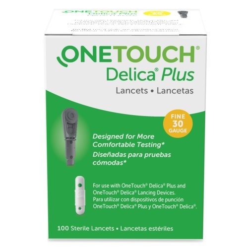 ONETOUCH DELICA LANCETS 100CT 30 GAUGE (Blue or Green)