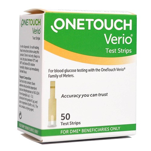 ONETOUCH VERIO TEST STRIPS 50CT MAIL ORDER (White or Green)